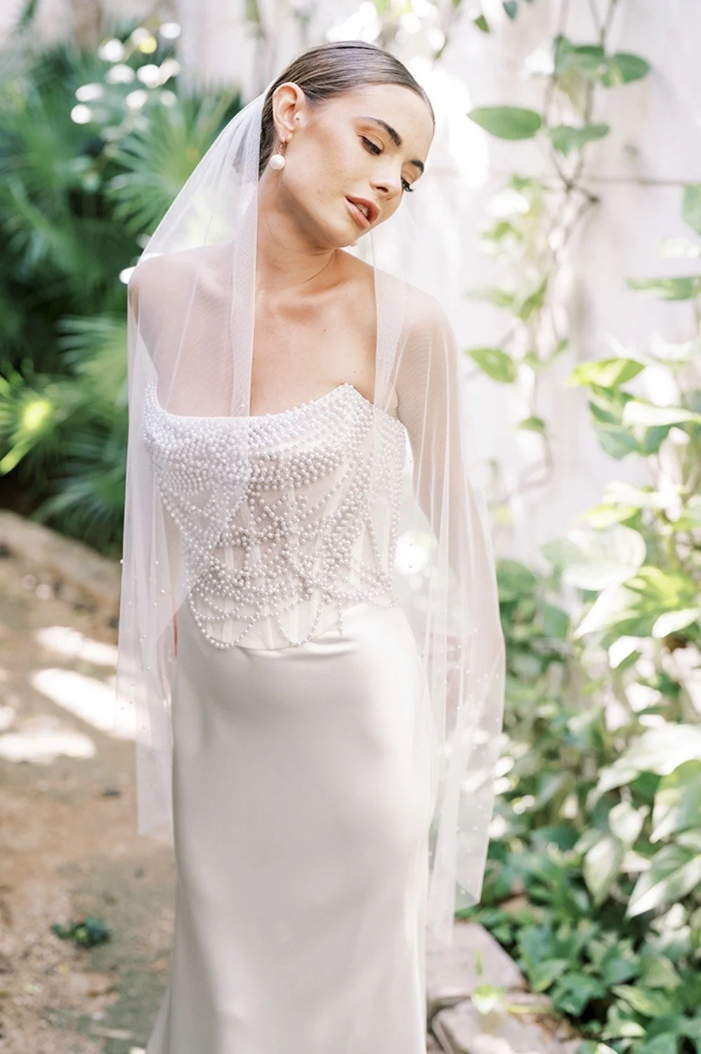wedding veil - san diego wedding veil - tulle veil - white veil